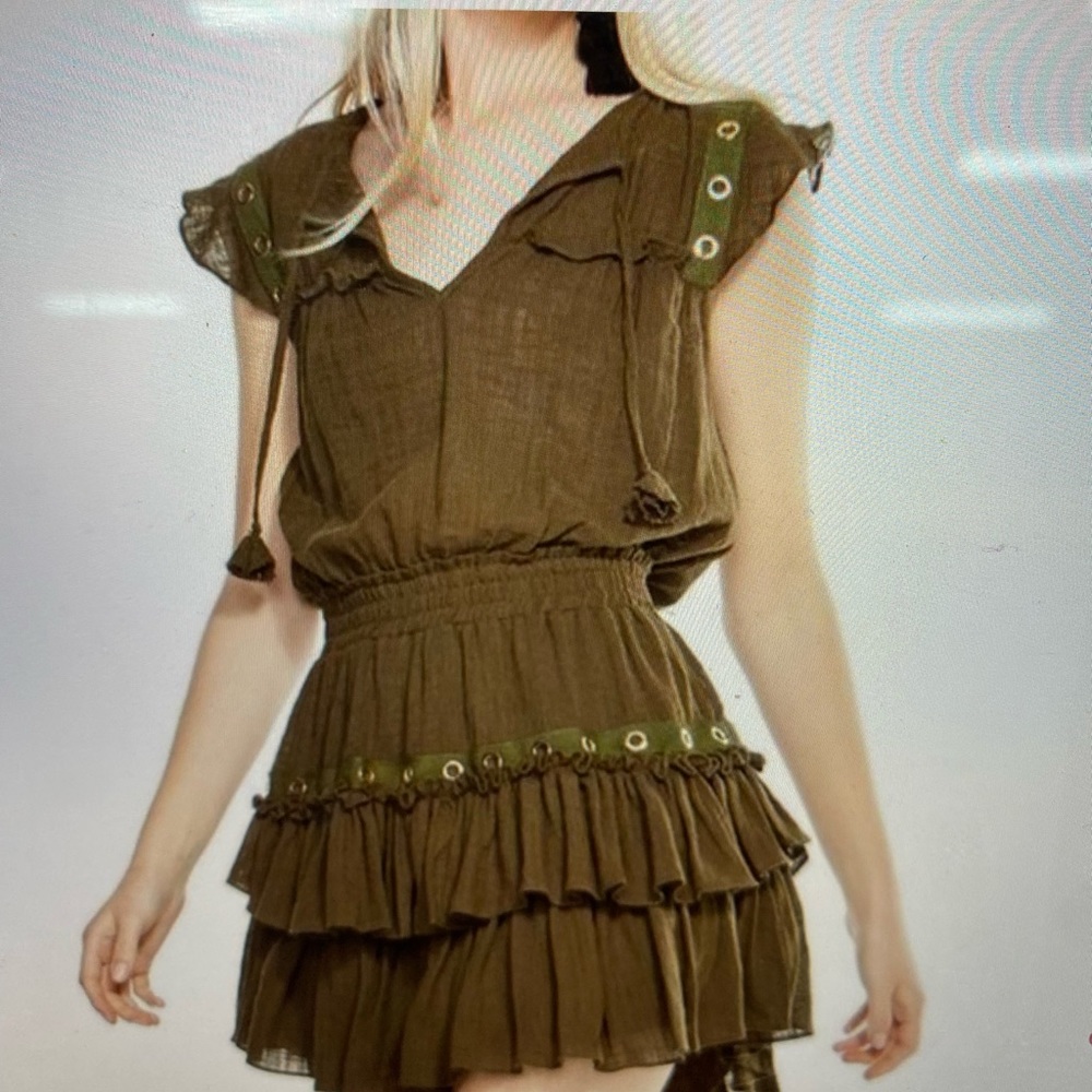 MISA LA green dress